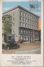 Postcard St John Hotel Charleston SC 1936 picture