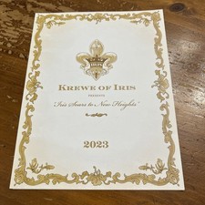 2023 Krewe of Iris Ball Program- Mardi Gras Krewe Favor picture