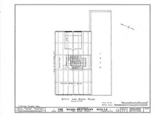Photo:West Haven CT Ward-Heitmann House 1900s Attic Roof Plan HABS picture