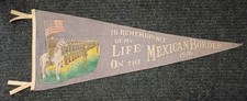 Large Original Mexican Border Service Pennant 36