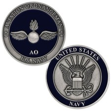 NEW U.S. Navy Aviation Ordnanceman (AO) Challenge Coin. picture