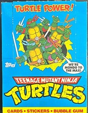 Topps 1989 Teenage Mutant Ninja Turtles 48-Pack Box w/ Stickers Bubble Gum picture
