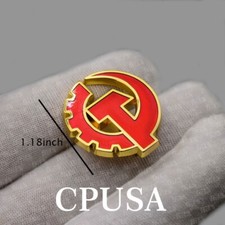 CPUSA Medal American Communist Party Badge Brooch Exquisite Clothing Decoration picture