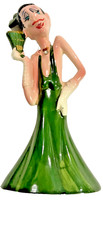 Vintage Kreiss Psycho-Ceramics Elegant Heir Lady Figurine MCM Japan 8