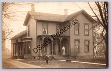 JH23/ Ashtabula Ohio RPPC Postcard c1910 Captain Powell's Residence Home 39 picture