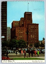 Detroit MI Michigan Famous J.L. Hudson Store c.1968 Postcard picture