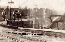 c1910 Street View Ingram PA PA Allegheny Trolley Interurban RPPC Postcard COPY picture