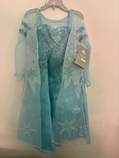 Disney Boutique Frozen Elsa  Dress w/ Cape, Girl Size 4 New With Tags picture