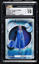 Topps 2026 Disney Chrome Frozen Elsa #168 Refractor CGC 10 picture