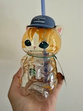 2026 HOT ITEM Starbucks x Mofusand Collection Cat Shaped Glass Cup picture