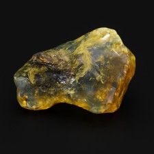 Beautiful Orange Green Dominican Amber Rough Specimen Chunk 54mm 18.5g picture