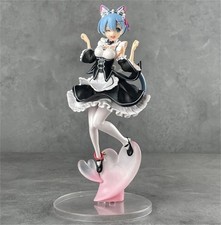 Anime ReZero Rem Cosplay PVC 22.5cm Figure Cute Statue Model Pendant Toy Gift picture