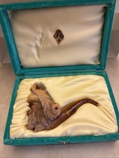 Antique Meerschaum Pipe Cavalier Muskateer in Case picture