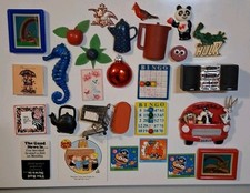 Lot Of 28 Vtg 70s 80s 90s Refrigerator Magnets Acme McDonalds Hulk Kitchen Fruit picture