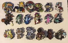 Lot Of 18 Assorted Fursona Pins - Mint Condition  picture