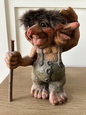 NyForm Troll Model 101 Two Headed Norwegian Troll Handmade Norway Vintage 10