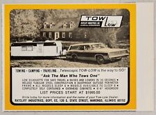 1969 Print Ad Tow Low Travel Trailer Raises & Lowers Ratcliff Marengo,Illinois picture