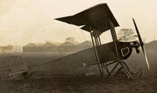 Early Aviation The Grahame White Tractor Biplane At Hendon 1915 Old Photo picture