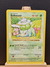 Pokemon TCG 1999 WOTC Shadowless Base Set Bulbasaur 044/102 - Excellent picture