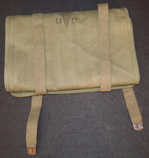WWII US MD Army Surgical Instrument Set Field Operating Canvas Roll Medic Dept picture