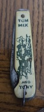 Vintage TOM MIX and TONY Very Early Imperial Cowboy Pocket Knife picture
