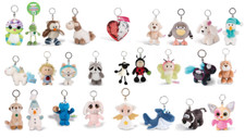 Nici Plush Keyring 10cm - Various Designs, Bunny, Donkey, Sheep... picture