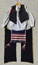 Vintage 1960s Cheyenne Old Style Dance Regalia Set Wool Vest & Leggings, Shirts picture