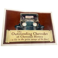 Original 1929 Chevrolet Full Line Sales Brochure 29 Chevy Roadster Phaeton Coupe picture