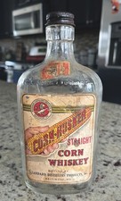 Vintage 1941 Corn Husker Whiskey Bottle Standard Distillers Baltimore MD Pint picture