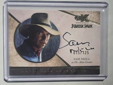 CZX Jurassic Park Authentic SN-AG1 Sam Neil On Card Auto 015/125 2026  picture