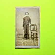 Civil War CDV Rare Union Cadet w/ Proprietary First Issue Stamp 1864 1865 1866 picture