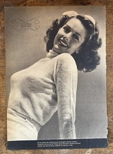 Vintage Magazine Pin-Up Photograph Black & White Jinx Falkenburg/Leslie Brooks picture