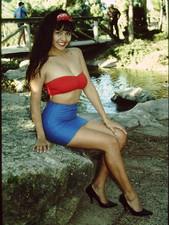 1989 Latin Model ELISA DERAS Photo Shoot 35MM Slide (582) picture