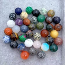 50pc Natural mixed quartz ball hand carved crystal 20mm sphere reiki healing picture