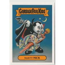 Nasty Nick #1a Garbage Pail Kids GPK Classic Monsters 2018 Oh The Horror-ible SP picture
