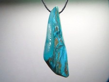 Handcrafted Gem Silica Chrysocolla Pendant picture