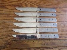 6 Carbon Steel Knife Blade Blank Blank's NOS Colonial Knife USA picture