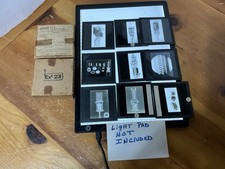 VTG PHILIPS vacuum TUBE glass slides MAGIC LANTERN Design & Construction 9 PCS picture