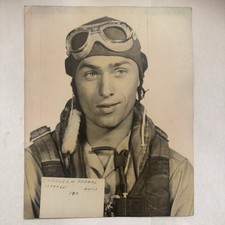 Vintage WWII 1944 Aviation Press Photo Charles H. Fornal Handsome Pilot picture
