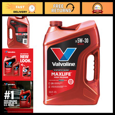 Valvoline MaxLife High Mileage 5W-30 Synthetic Blend Motor Oil 5 Quart picture