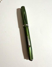 Vintage Esterbrook J Green Pearl Lever Fountain Pen 9556 Nib Damaged Jewels picture