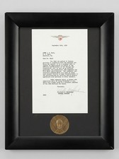 1930 National Air Races Medal Presentation Set Cliff Henderson Signed Letter picture