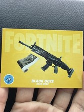 Fortnite Black Ooze and Black Violet Super Rare - 2021 Panini Series III #W14 picture