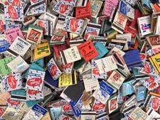 100 Vtg New and Partial Struck Matchbooks Large Mixed Lot Random  picture
