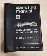 VTG Krauss Maffei Munchen ML 4000 C'C' Locomotive Operating Manual SP Rio Grande picture