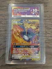 ACE 10 Moltres & Zapdos & Articuno GX Tag Team GX Japanese Pokemon Card picture