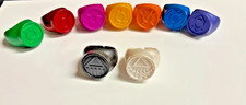 SET OF 9 GREEN LANTERN PROMO RINGS BLACKEST NIGHT INDIGO WHITE BLACK DC 2009 MJ picture