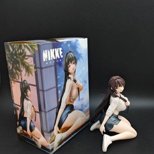 12CM Kneeling Girl Anime Figure Office Uniform PVC Statue Desk Decor Collectible picture