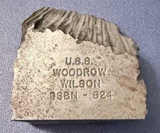 USS WOODROW WILSON SSBN 624 Piece of the Submarine’s HULL SUPER RARE picture