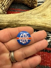 James M. Cox & Franklin Roosevelt Presidential  Pin 1920 RP In 1972 American Oil picture